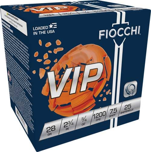 Fiocchi VIP 28GA Lead 3/4 Oz 25 Rounds