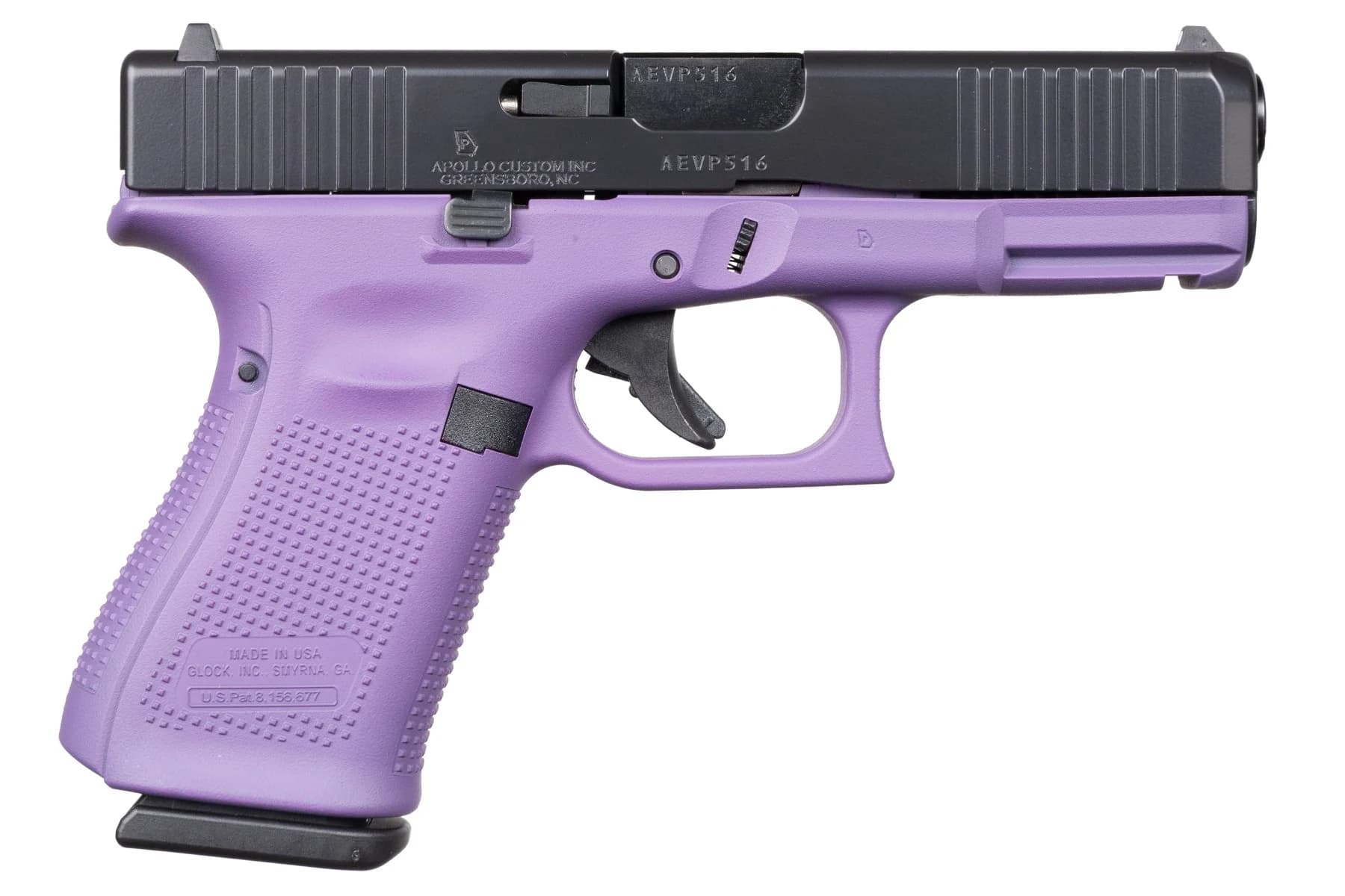 Glock 19 Gen 5 9mm 4in 15rd Purple Cerakote