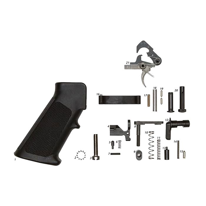 Alg Defense AR-15 Lower Parts Kit with Grip ACT Trigger for AR-15