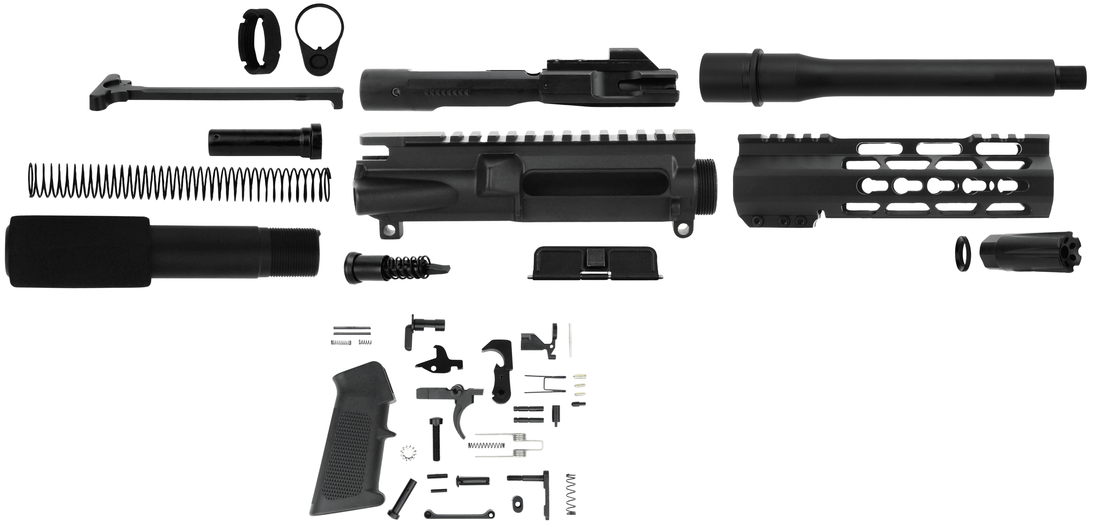 TacFire AR Build Kit KeyMod 9mm Luger Steel 1/2-36Tpi