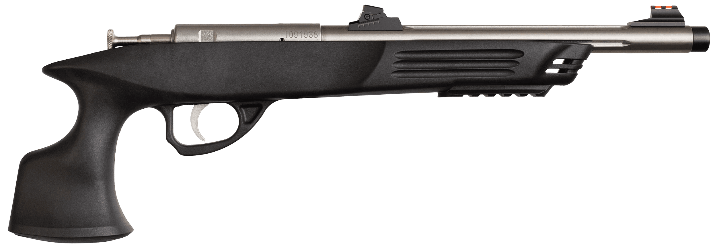 Crickett KSA796 Pistol Adult Frame 22 WMR Single Shot 9" Threaded Stainless Steel Barrel, Black Polymer Frame