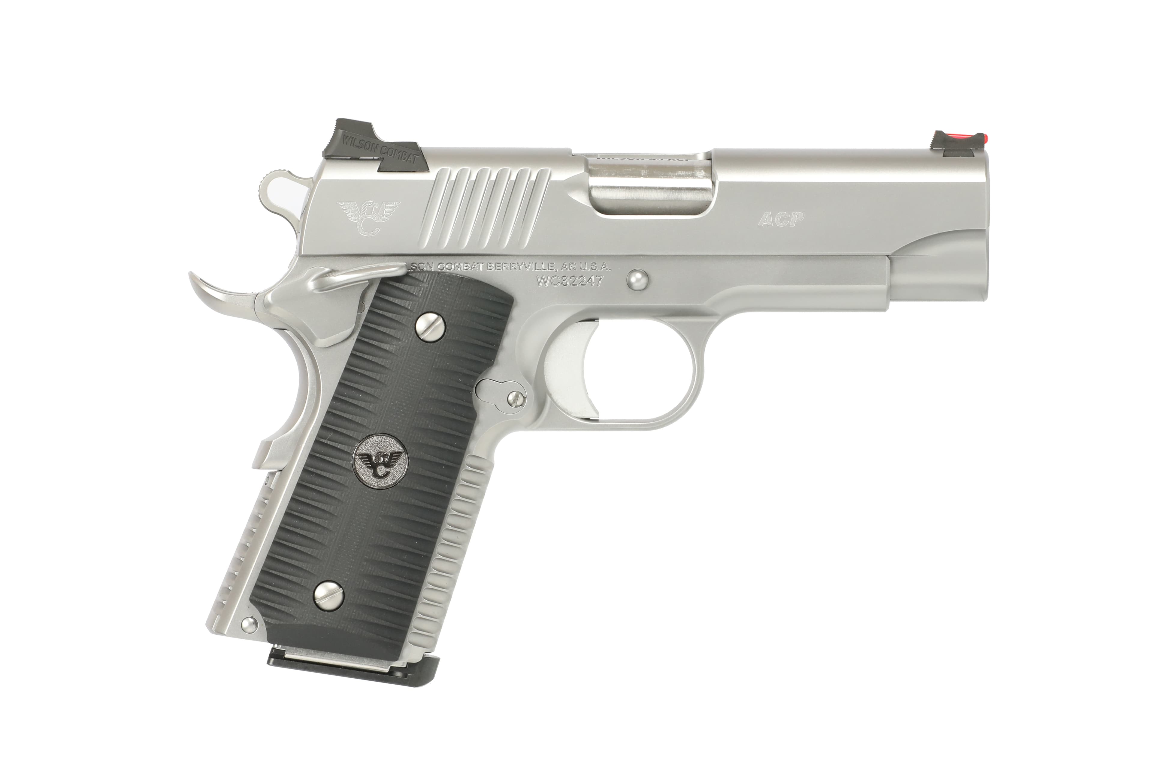Wilson Combat ACP Compact 45 ACP 4 Inch 8 Round Stainless Steel Ambidextrous Safety