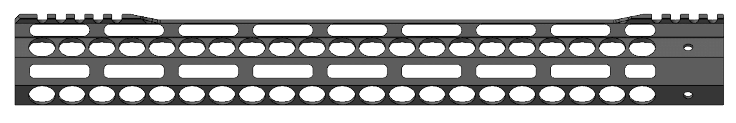Bowden Tactical Air Rail Standard 13 Inch Comp for AR Style Rifles