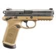 Fn Fnx-45, .45 ACP, 4.5 inch Barrel, 10 Round, Flat Dark Earth and Black