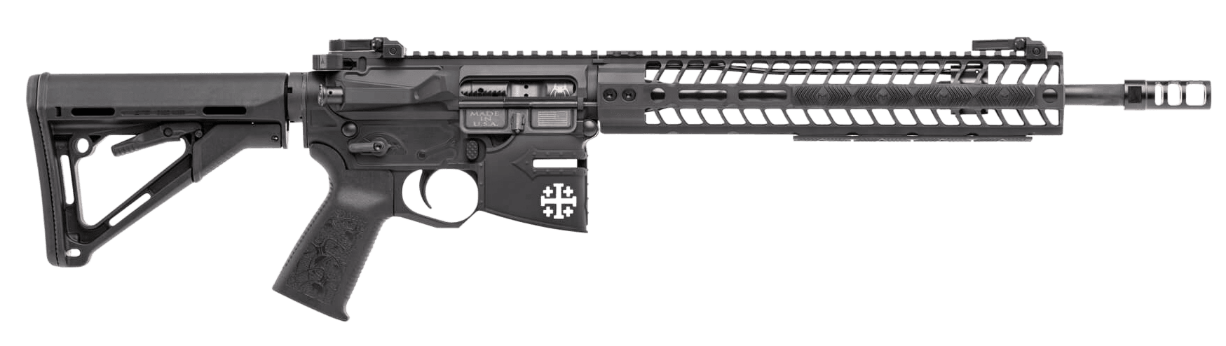 Spikes STR5620M2R Rare Breed Crusader 5.56x45mm NATO 14.50" No Magazine Black Hard Coat Anodized Adjustable Magpul CTR Stock