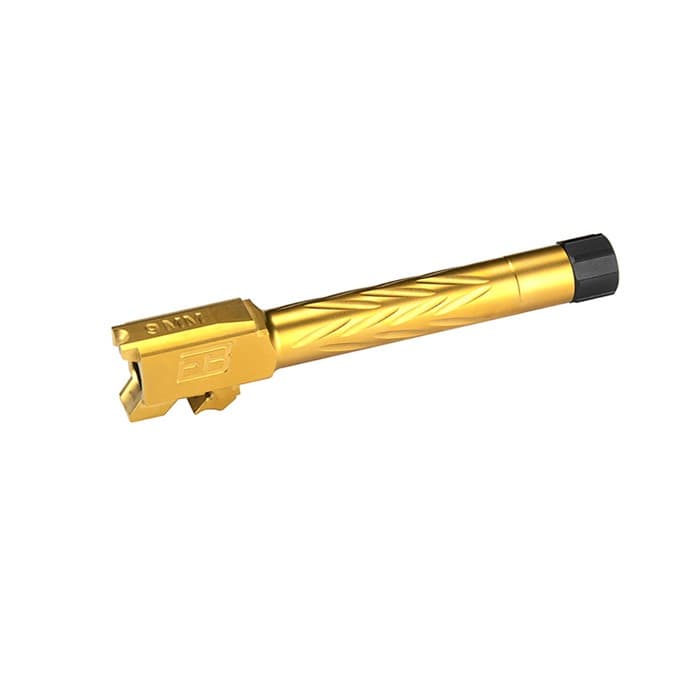 Ed Brown Smith and Wesson MP 9 4.25in Threaded Gold Barrel