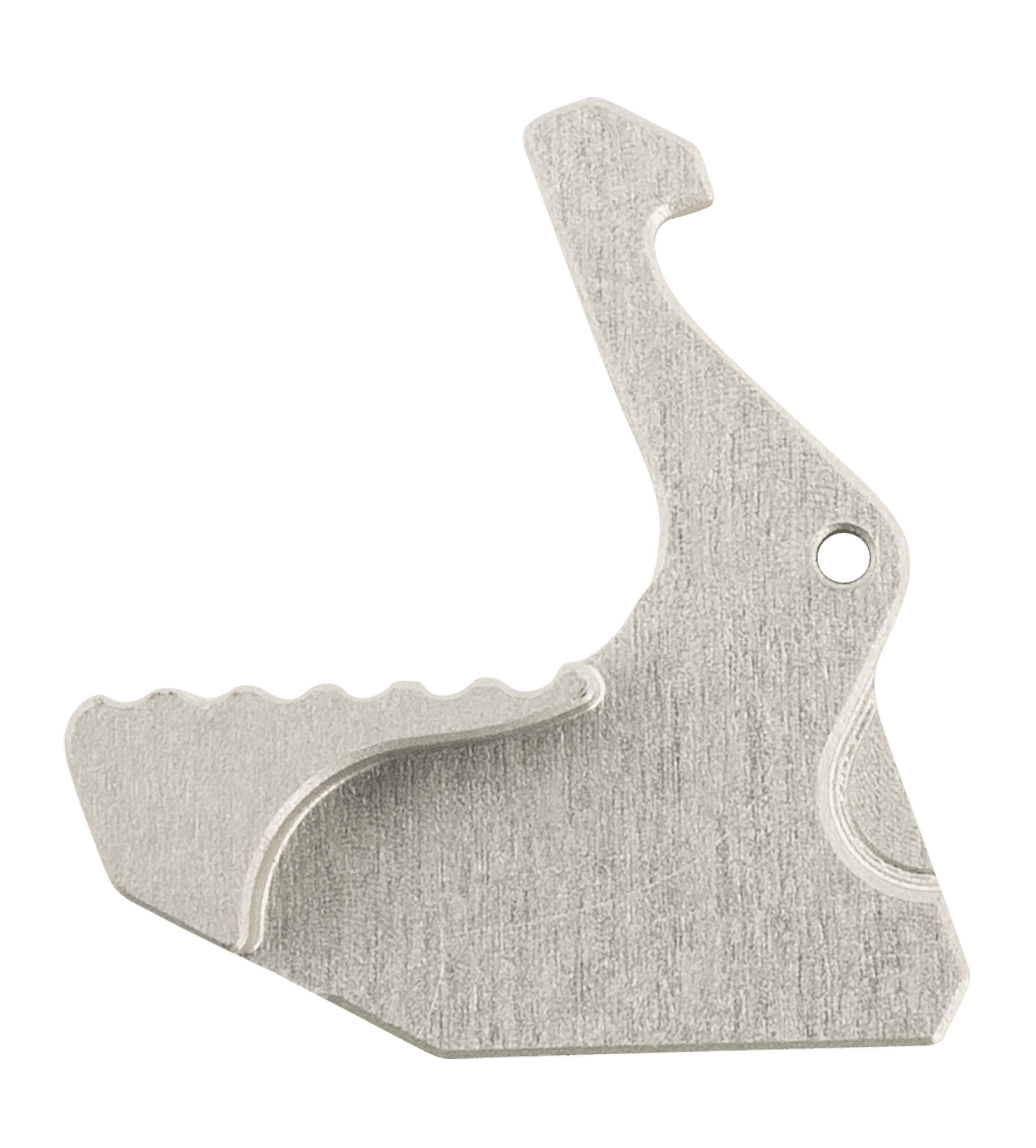 Rise Armament RA212GISLVR Extended Charging Handle Latch Silver Aluminum AR