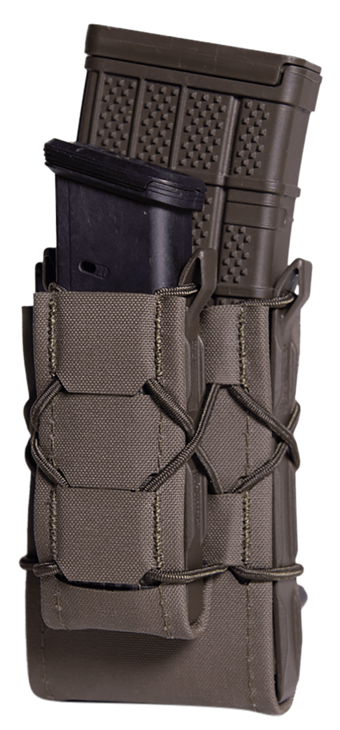 High Speed Gear 24DD00OD TACO Gen 2 Double Decker OD Green Nylon MOLLE Compatible w/ Rifle/Pistol