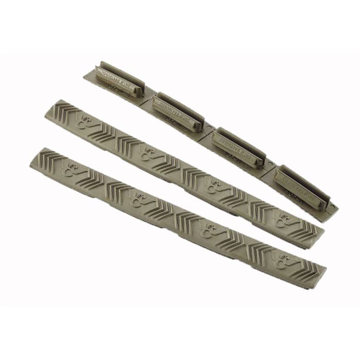 Wilson Combat M-LOK Rail Cover 4-Slot 3-Pack O.D. Green Polymer 6.25 Inch