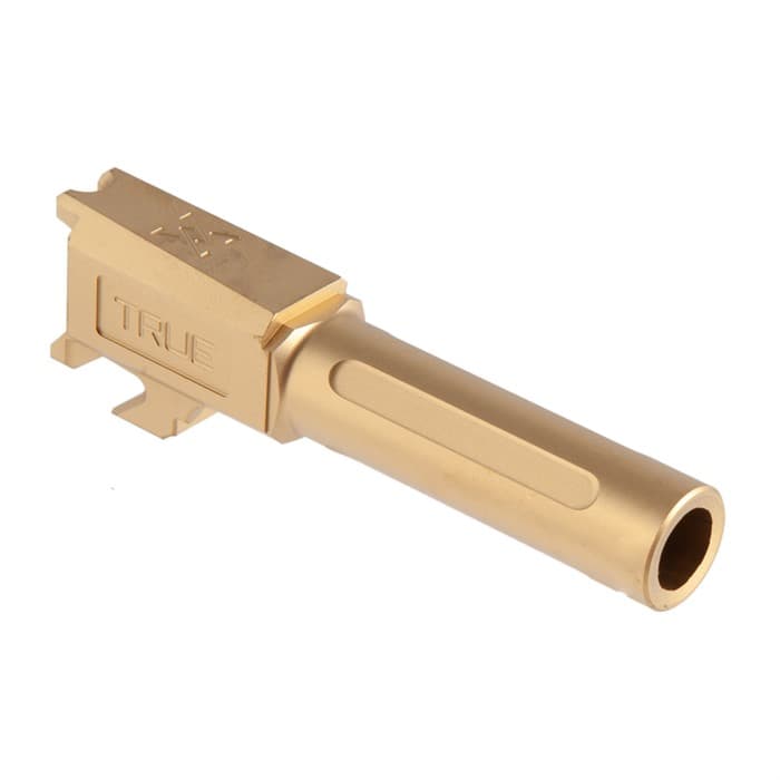 True Precision Hellcat Std Barrel Gold Tin 9mm NonThreaded Springfield Hellcat