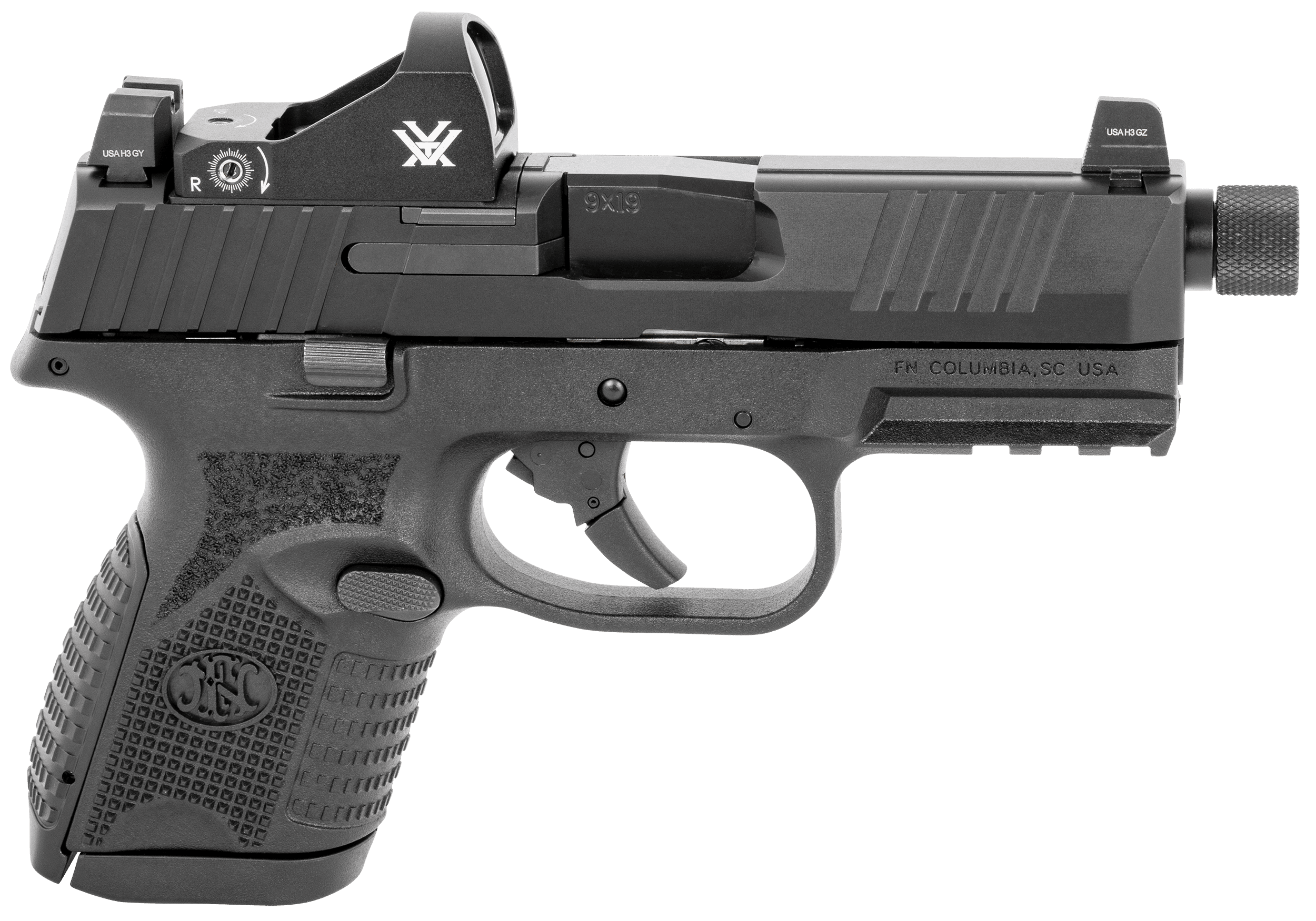 FN 509CT 9mm Luger 4.32in 10 Rounds PVD Finish Threaded Barrel Optic Cut Ambidextrous