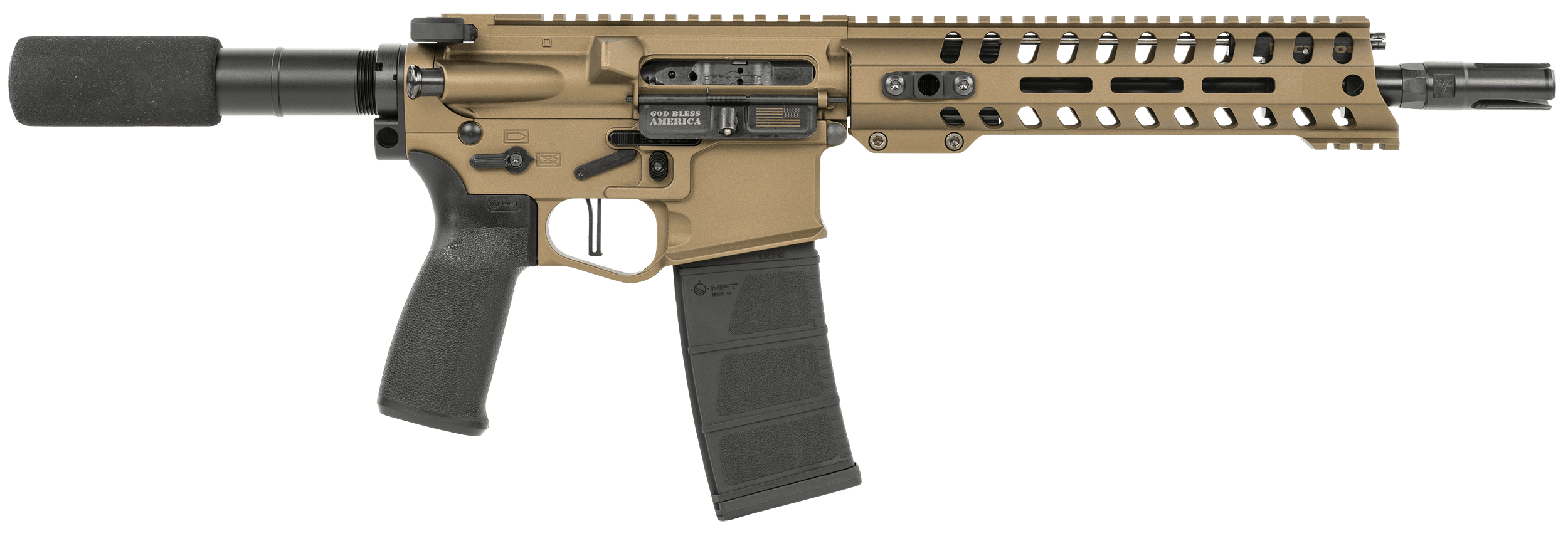 Patriot Ordnance Factory Renegade Plus 5.56 NATO 10.5in 30 Round Burnt Bronze