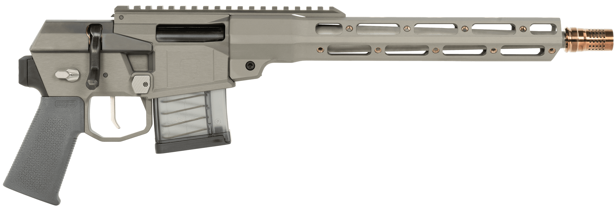 Q LLC Mini Fix PISTOL, 5.56 NATO, 12in. Barrel, 30rd, No Brace - Gray (MINIFIX55612INPISTOLNB)