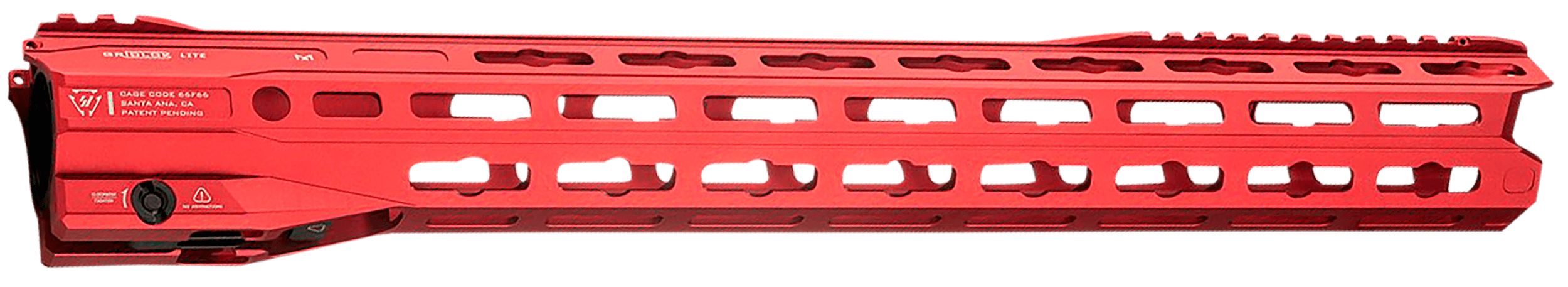 Strike Industries GridLok Lite 17" Red Aluminum M-LOK Quick Rail Detach System