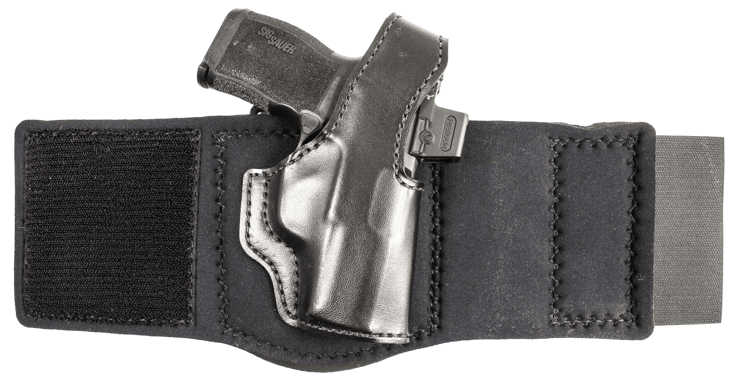 DeSantis Gunhide 014PC9YZ0 Die Hard Rig  Ankle Black Sig Sauer P365 w/Red Dot Right Hand