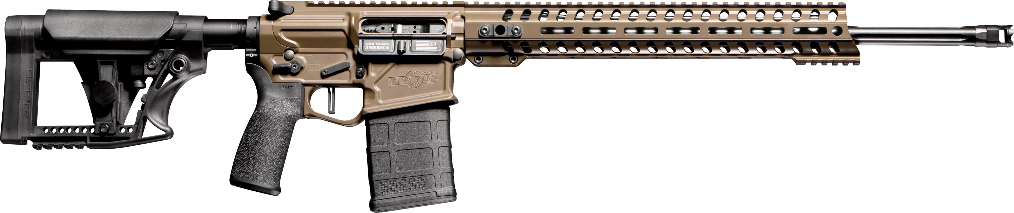 Patriot Ordnance Factory Rogue Prescott DI 6.5 Creedmoor 20in 10rd Brown Cerakote