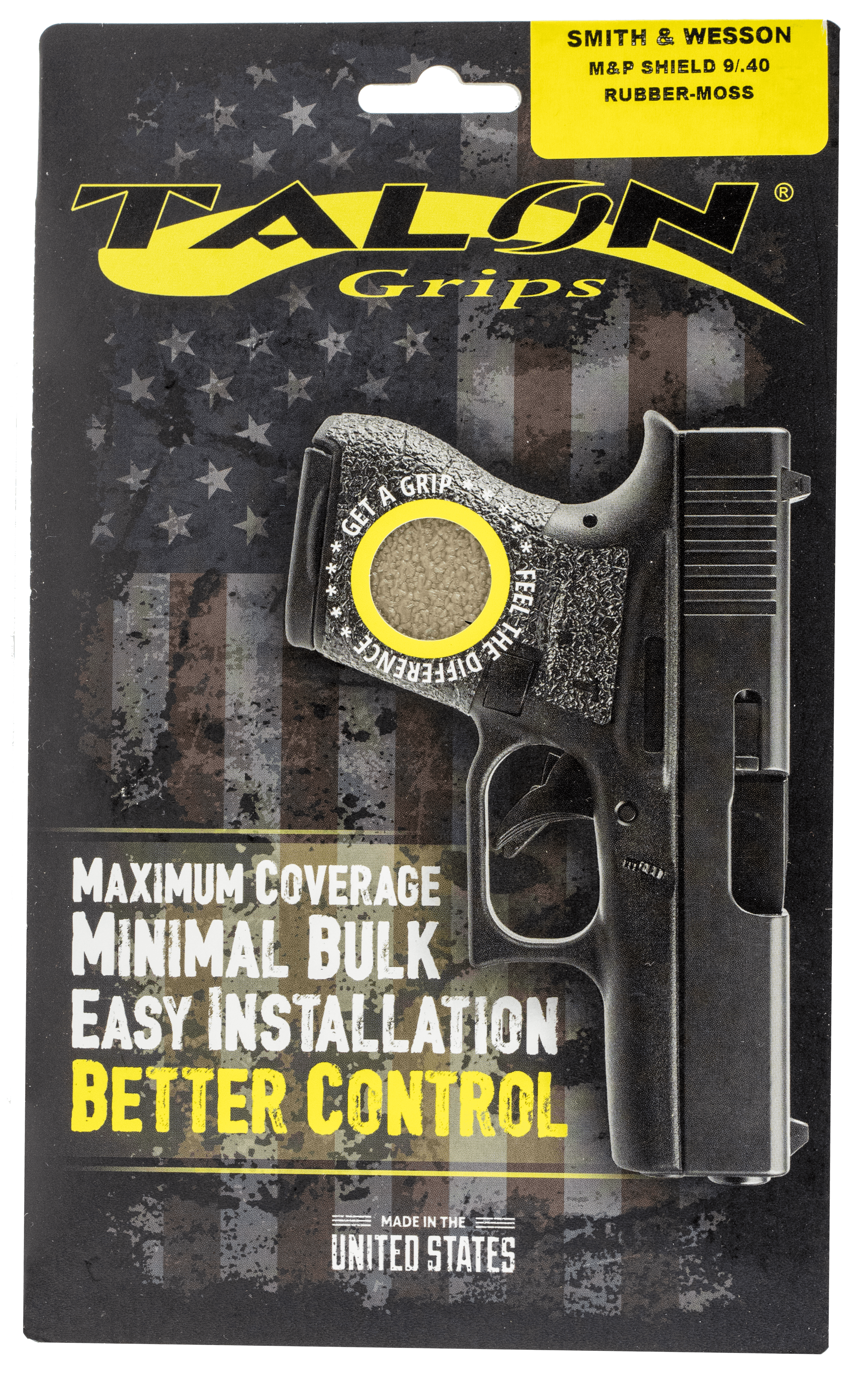 Talon Grips 705M Adhesive Grip Textured Moss Rubber for S W M P Shield 9mm 40