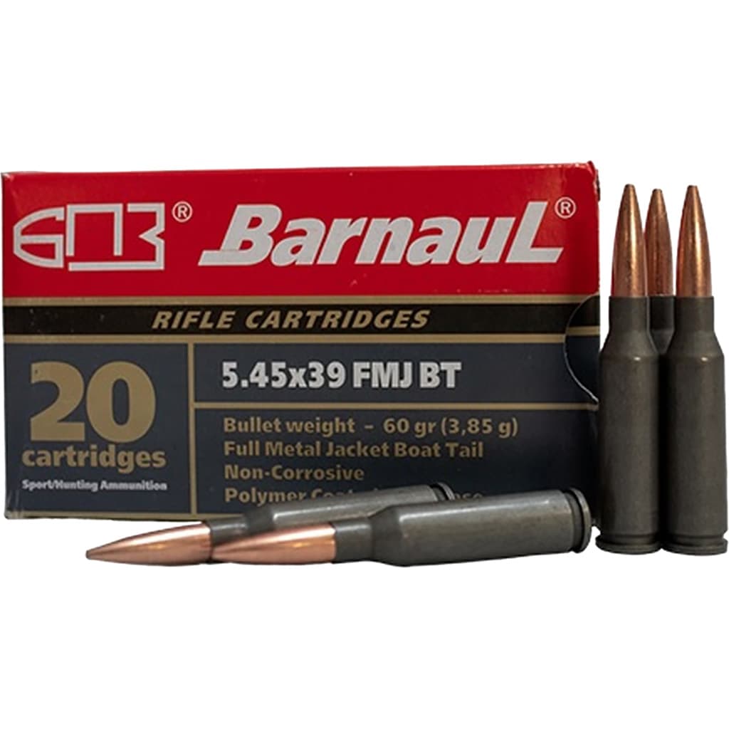 Barnaul Steel Case Rifle Ammo 5.45x39 60 gr. FMJBT 20 rd.