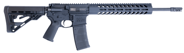 HM Defense HM15FMB556 Defender M5  5.56x45mm NATO Caliber with 16" Barrel, 30+1 Capacity, Black Hard Coat Anodized Metal Finish, Black Mil-Spec HM Stock & Enhanced Polymer Grip