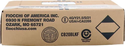 Fiocchi 20 Lite 20 Gauge Lead Shot 3/4 Ounce Shot Size 7.5 25 Rounds