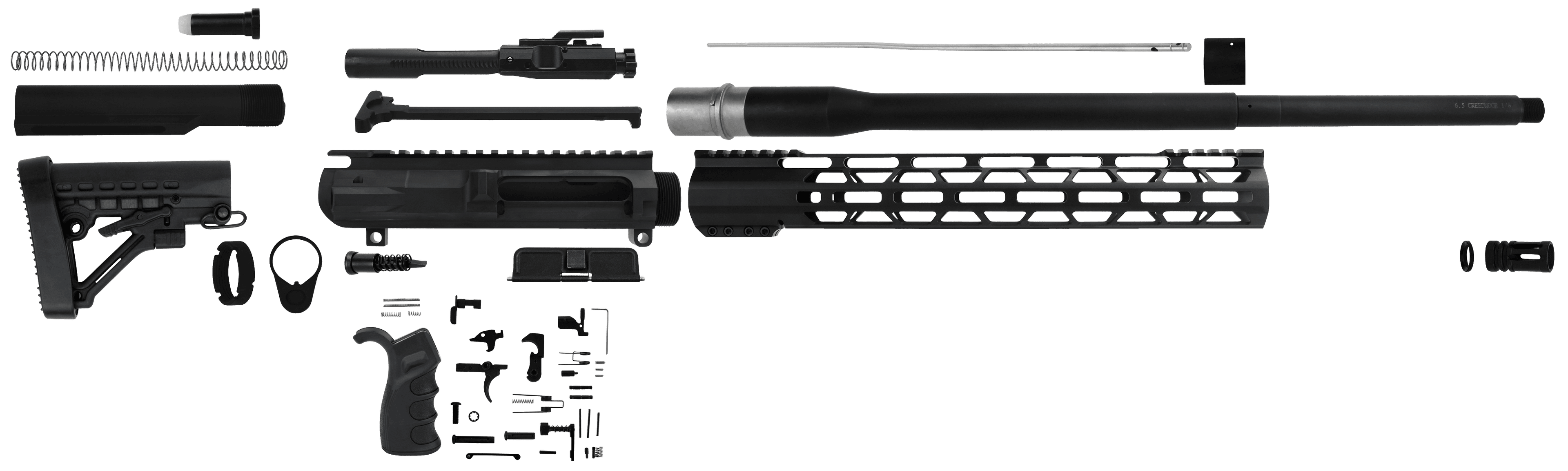 Tacfire Ssrk65crdlpk20bn Ar Build Kit Rifle 6.5 Creedmoor Nitride 5/8-24