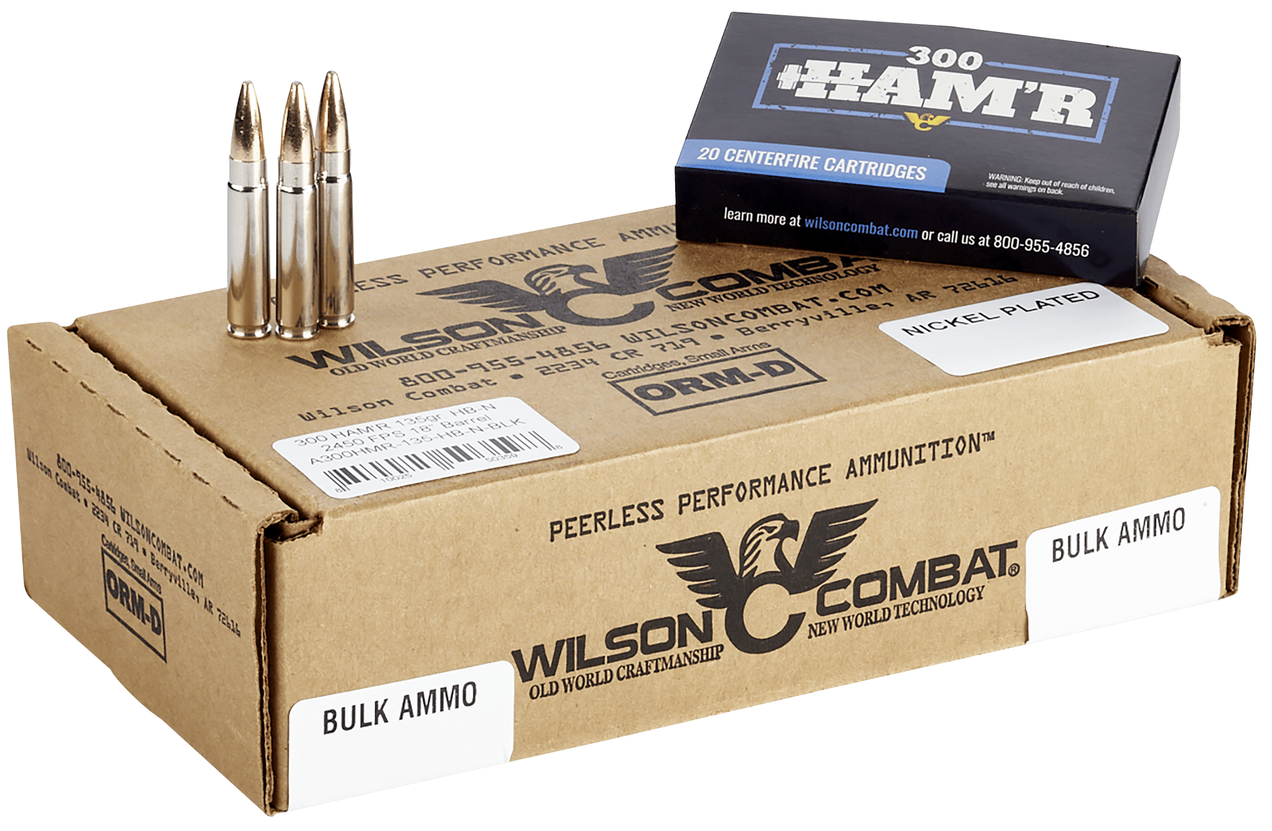 Wilson Combat A300HMR135HBN 300 HAM'R Speer HAM'R Bonded 135 Grain 20 Rounds