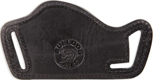 Bulldog Lay Flat Leather Holster Black RH/LH Large Frame Autos - LF-L
