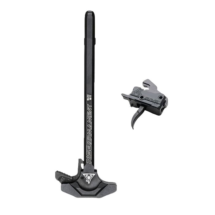 Rise Armament RAVE 140 Trigger Curved and Extended Latch Charging Handle AR-15