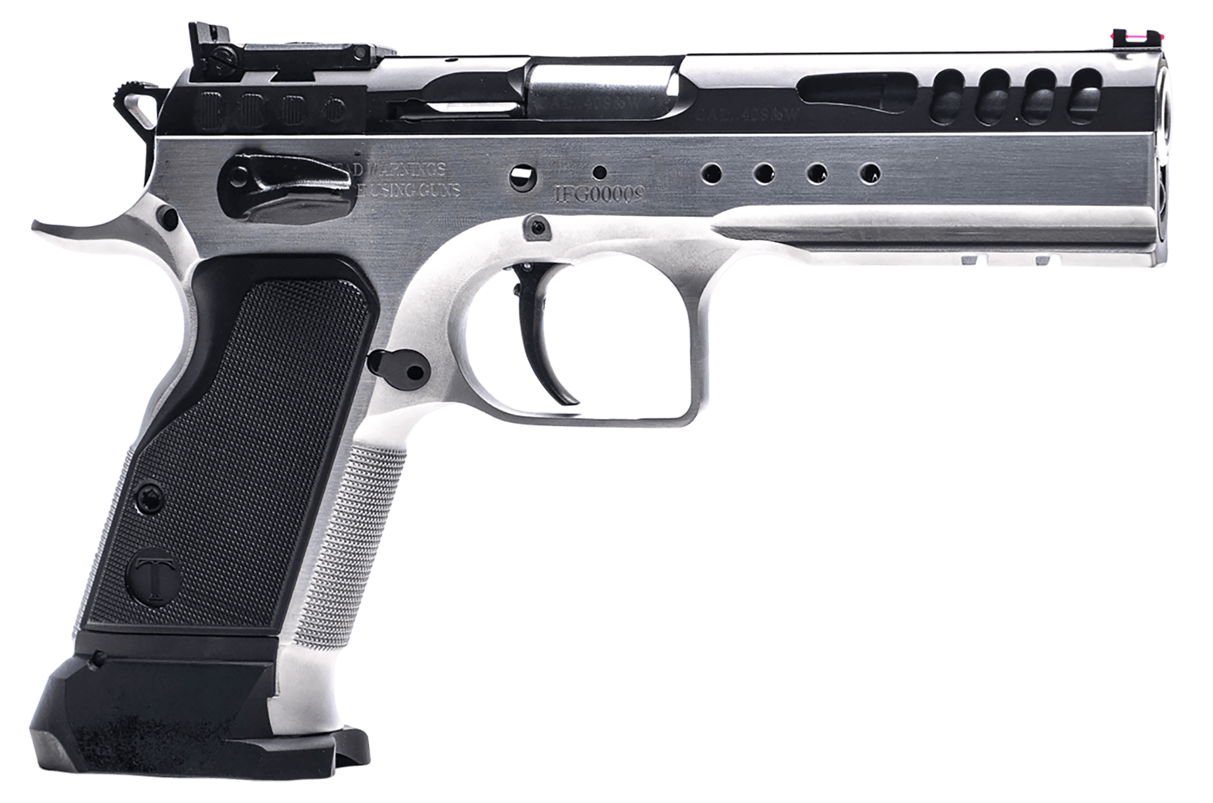 Tanfoglio IFG TF-LIMMSTR-9SF Limited Master  9mm Luger 4.75" 17+1 Hard Chrome Black Steel Black Polymer Grip