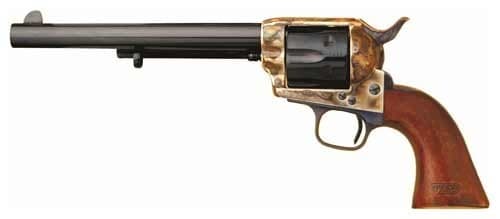Cimarron 7th Cavalry 45 Colt 7.5 in 6 Rounds Blued Barrel Case Colored Frame