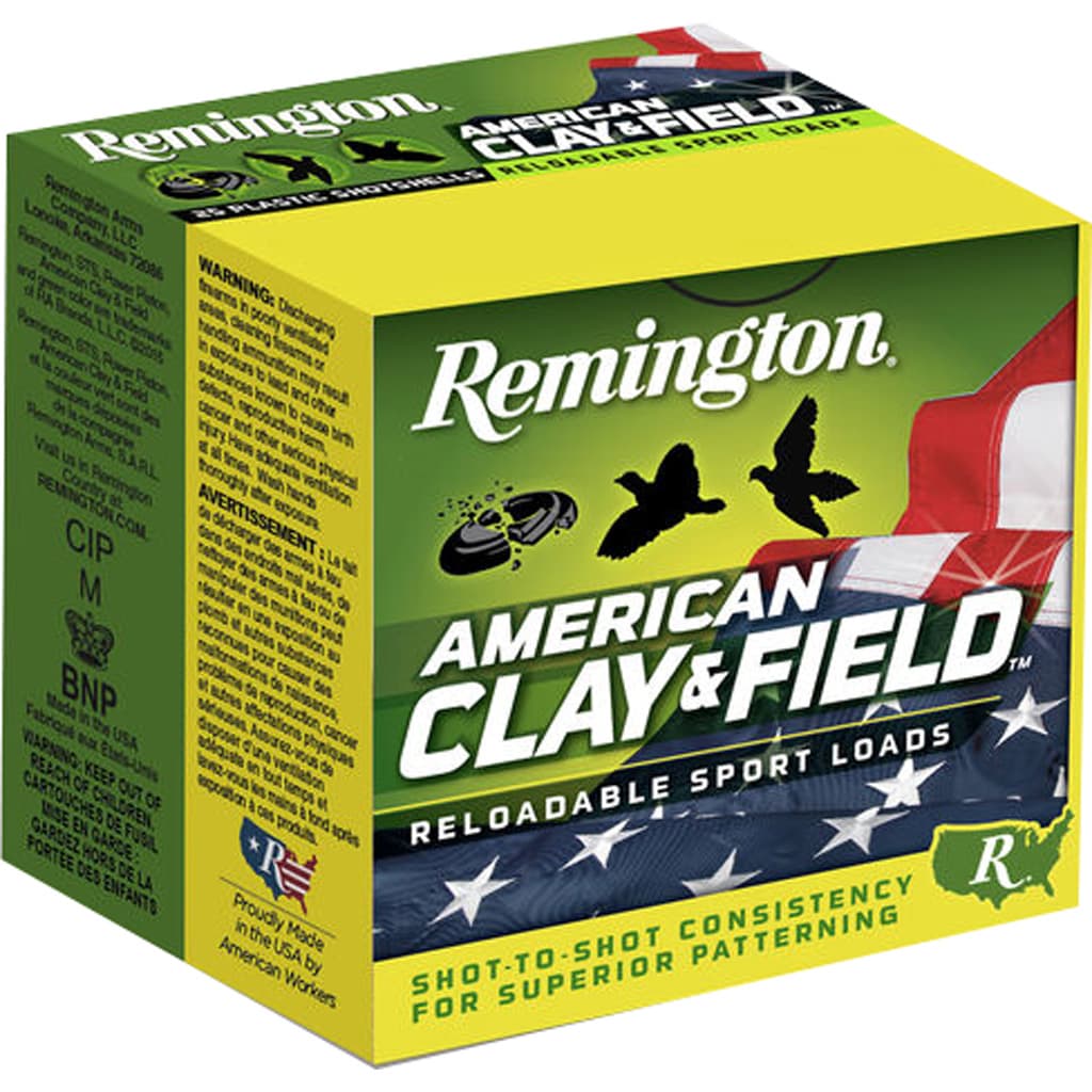 Remington American Clay & Field 12 Gauge #8 Shot 1 Ounce 25 Rounds