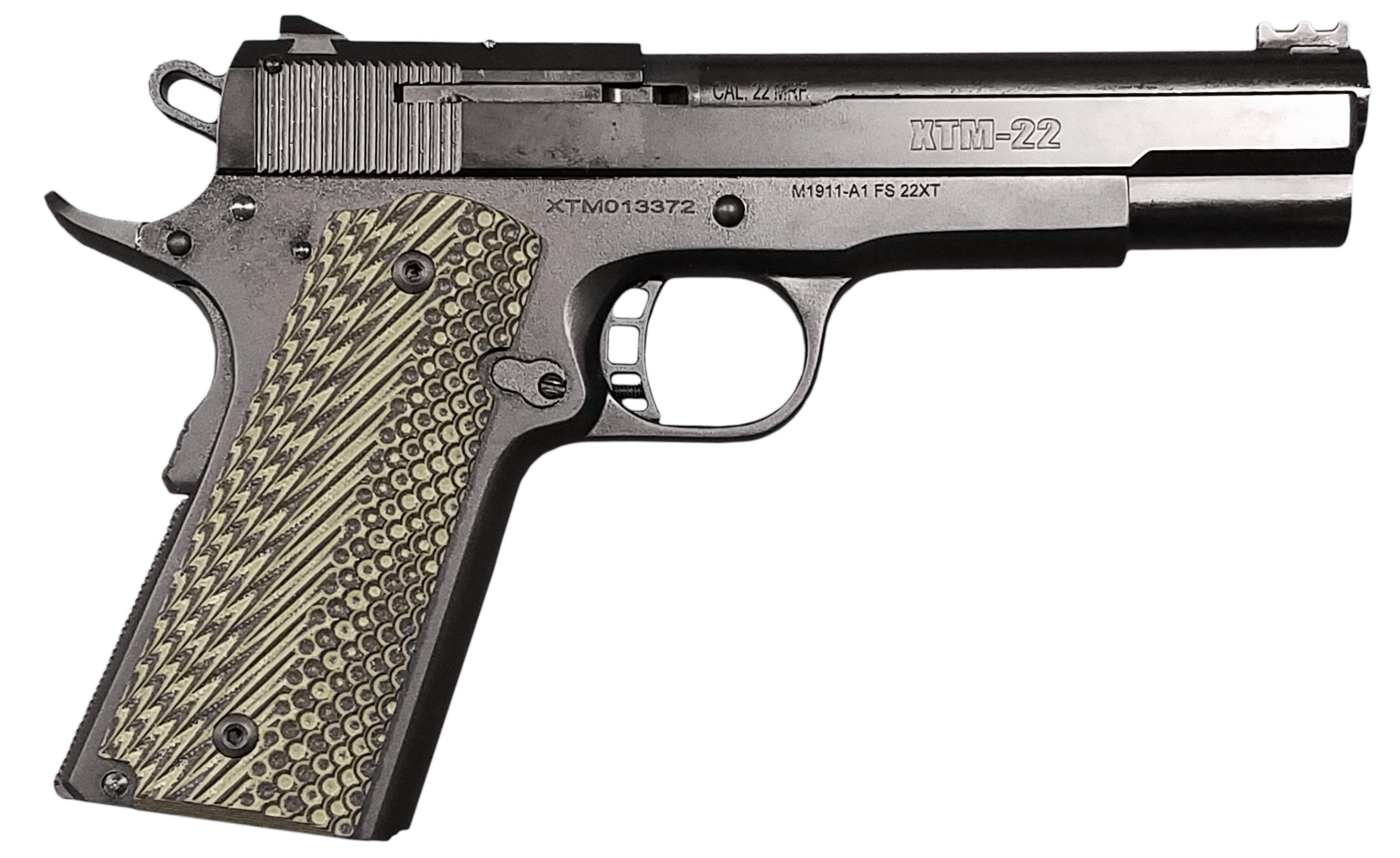 Armscor Rock Island XT Magnum 22 WMR 5" 14+1 Green G10 Grip Cerakote