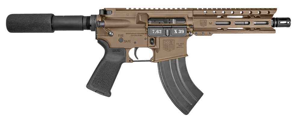 Diamondback Db15 7.62x39 7in 28+1 Rd FDE Carbon Lower 6in M LOK Handguard