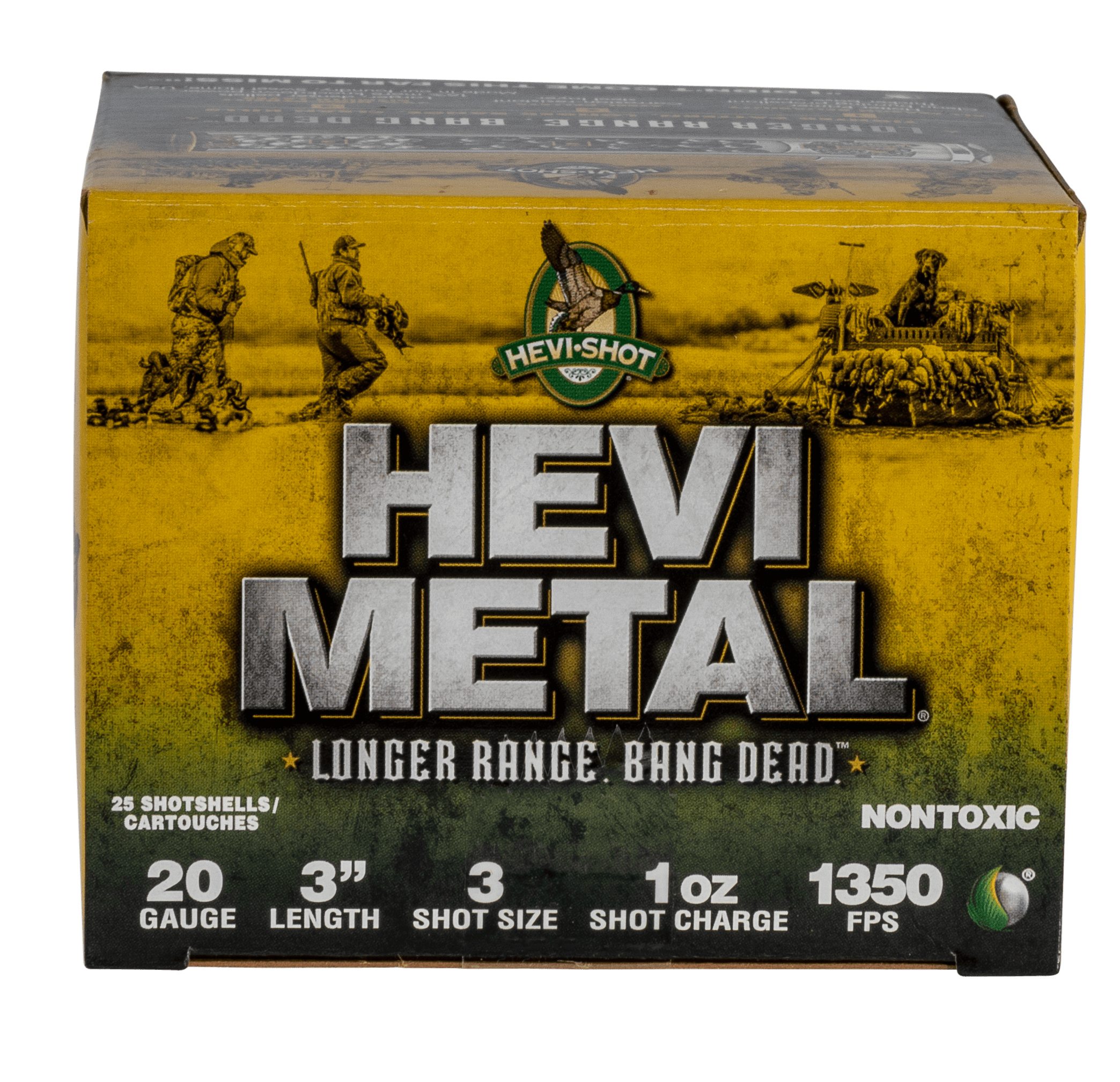HEVI-Metal HS39003 HEVI-Metal Longer Range 20Gauge 3" 1oz 3Shot 25 Rounds