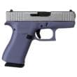 Glock 43X Custom 9mm 3.4in 10rd Crushed Orchid Silver Glitter
