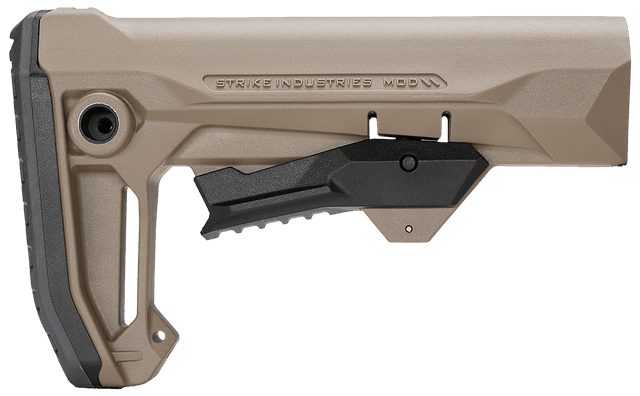 Strike Industries MOD2 Rifle Stock FDE Polymer Compatible w/ AR Buffer Tubes