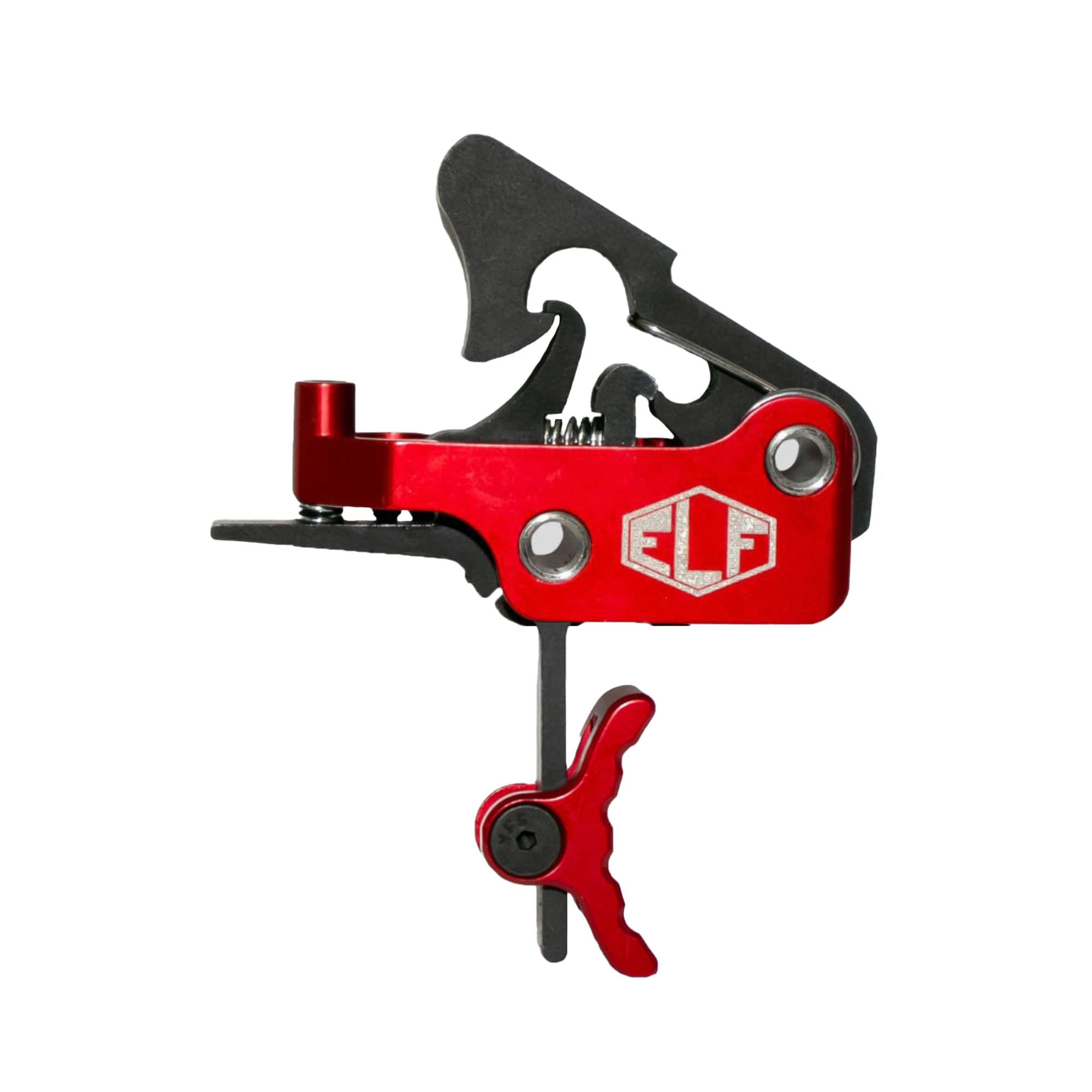 Elftmann Apex Trigger Curved Red for AR15 Anodized Finish