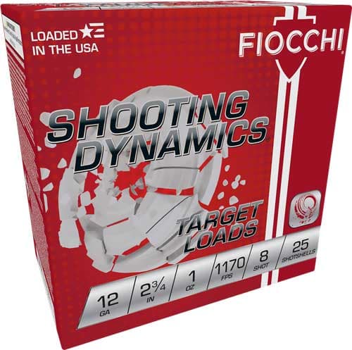 Fiocchi, 12Ga 2.75 Inch 1oz Lead Shot, 12 Gauge, Lead Shot, 25 Rounds