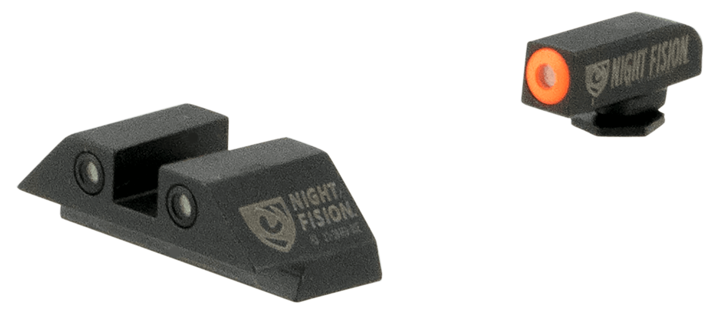 Night Fision Glock 42 43 43X Tritium Front Orange Rear White Night Sights