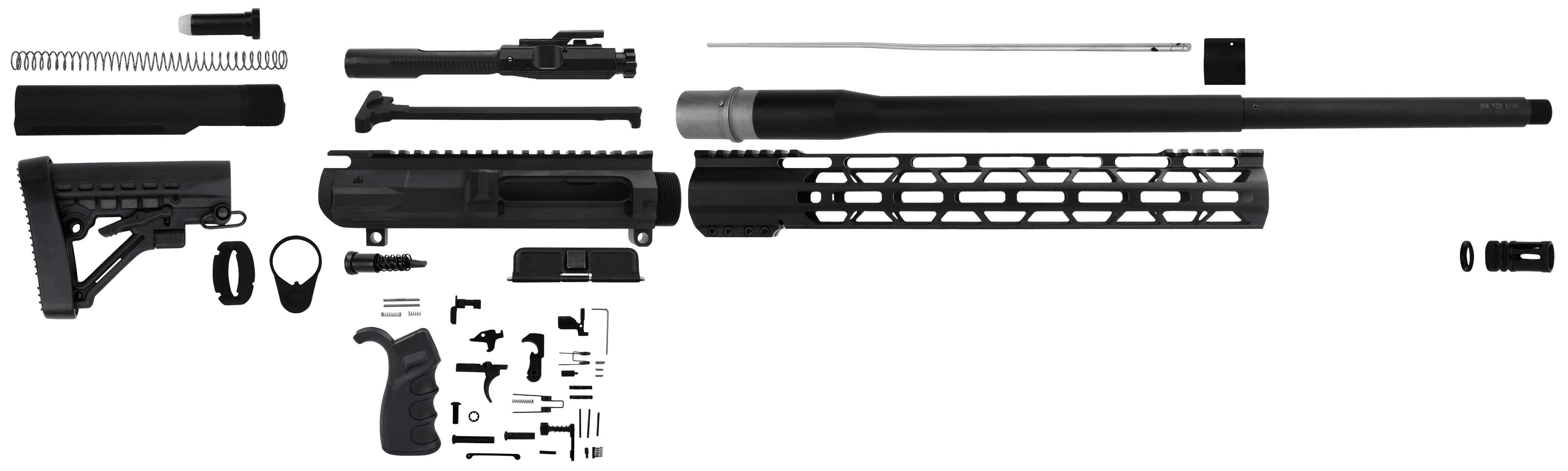 TacFire AR Build Kit 308 Win AR-10 Aluminum 5/8x24