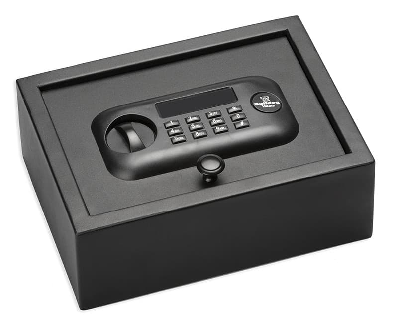 Bulldog BD1030 Digital Top Open Vault Standard Keypad Entry Black Powder Coat Steel 11.80" x 8.70" x 4"