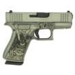 Glock G43X Custom 9mm 3.41in 10rd Gray Battleworn Bushido Mask Grip