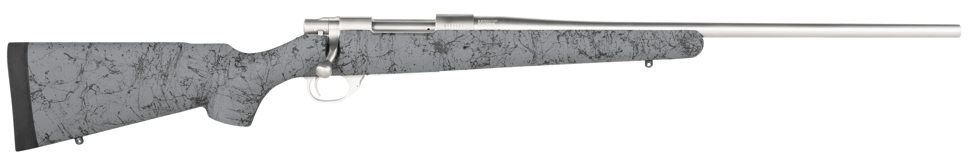 Howa HHS63111 M1500 HS Precision 308 Win 5+1 22", Stainless Steel Metal Finish & Gray Black Webbed Fixed HS Precision Stock