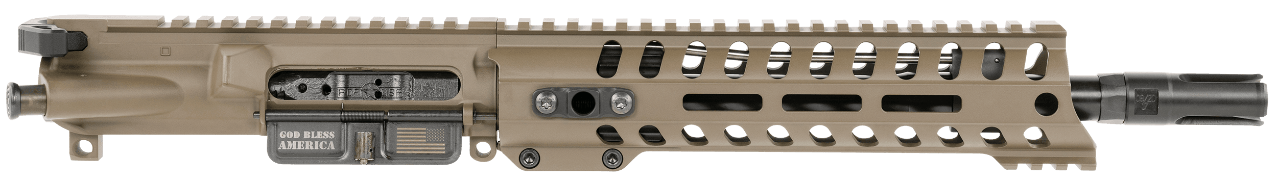 Patriot Ordnance Factory Minuteman Upper 5.56 Nato 10.5in Patriot Brown 9in Mlok
