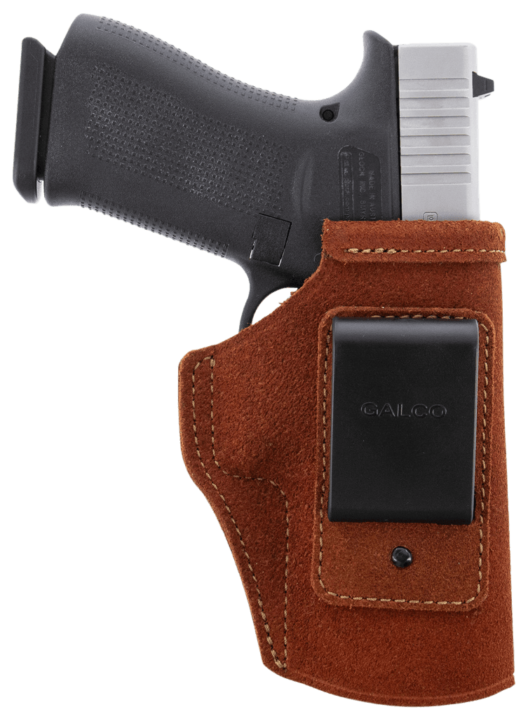 Galco STO858 Stow-N-Go IWB Natural Leather Belt Clip Fits S&W M&P 380EZ Right Hand
