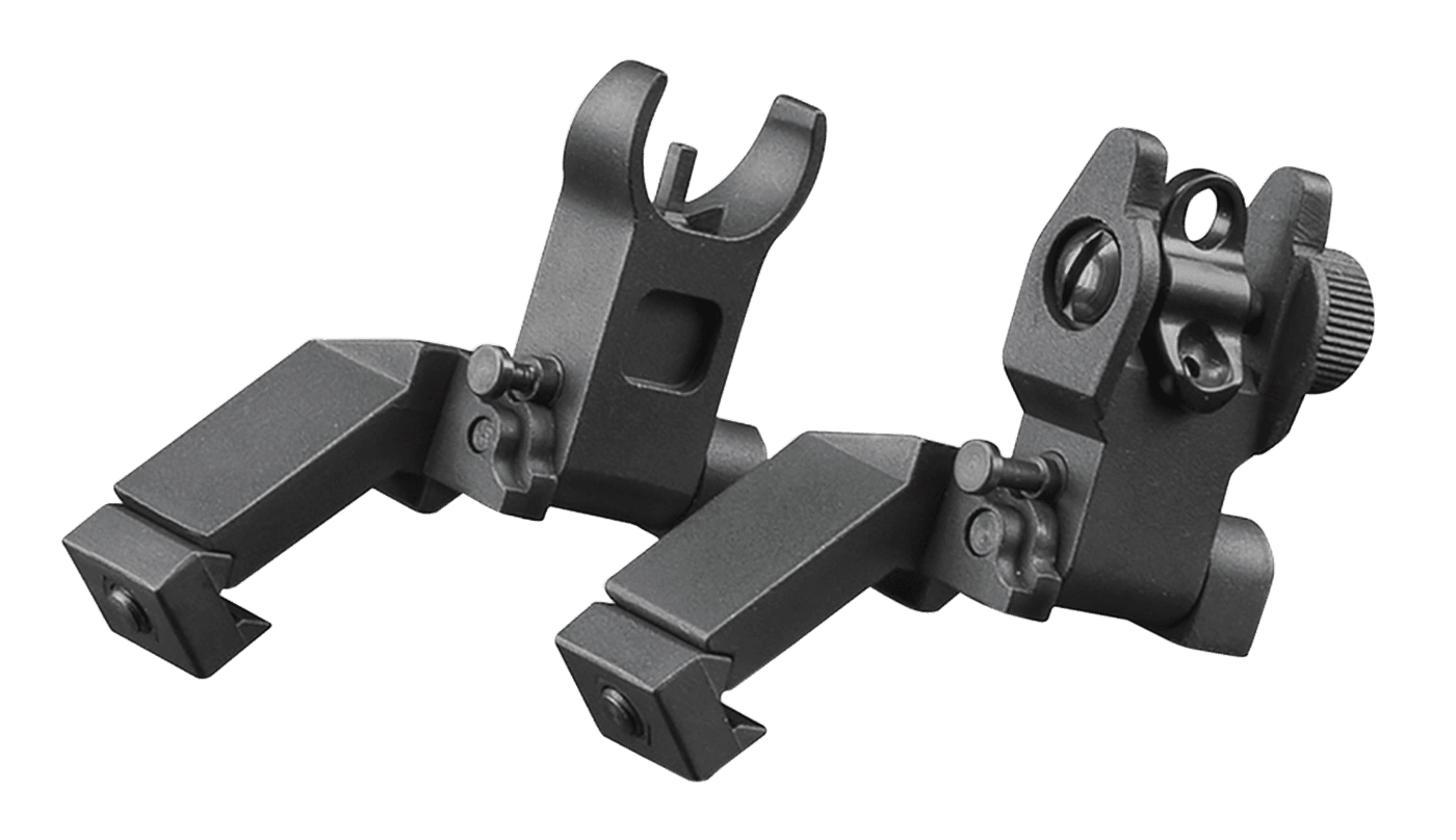 Aim Sports MT45FS AR Low Profile 45 Degree Flip-Up Sight Set for AR-15