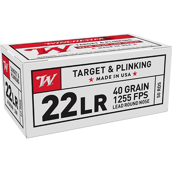 Winchester USA 22LR Lead Round Nose 40 Grain 50 Rounds