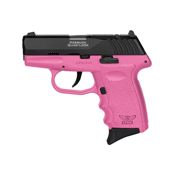Sccy Cpx-3 380acp Pink Blk Red Dot Ready 2 10rd