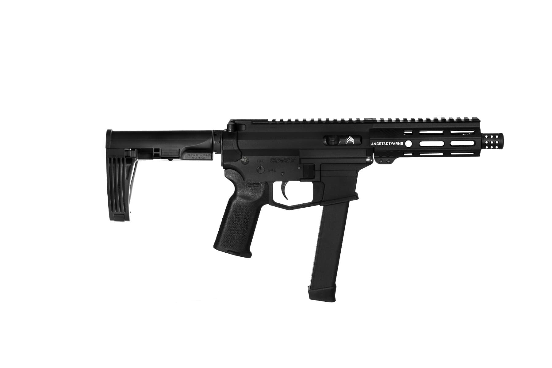 Angstadt Arms UDP-9 9mm Luger, 6in. Barrel, 33rd, MOD2 Tailhook Brace - Black (AAUDP09T06)