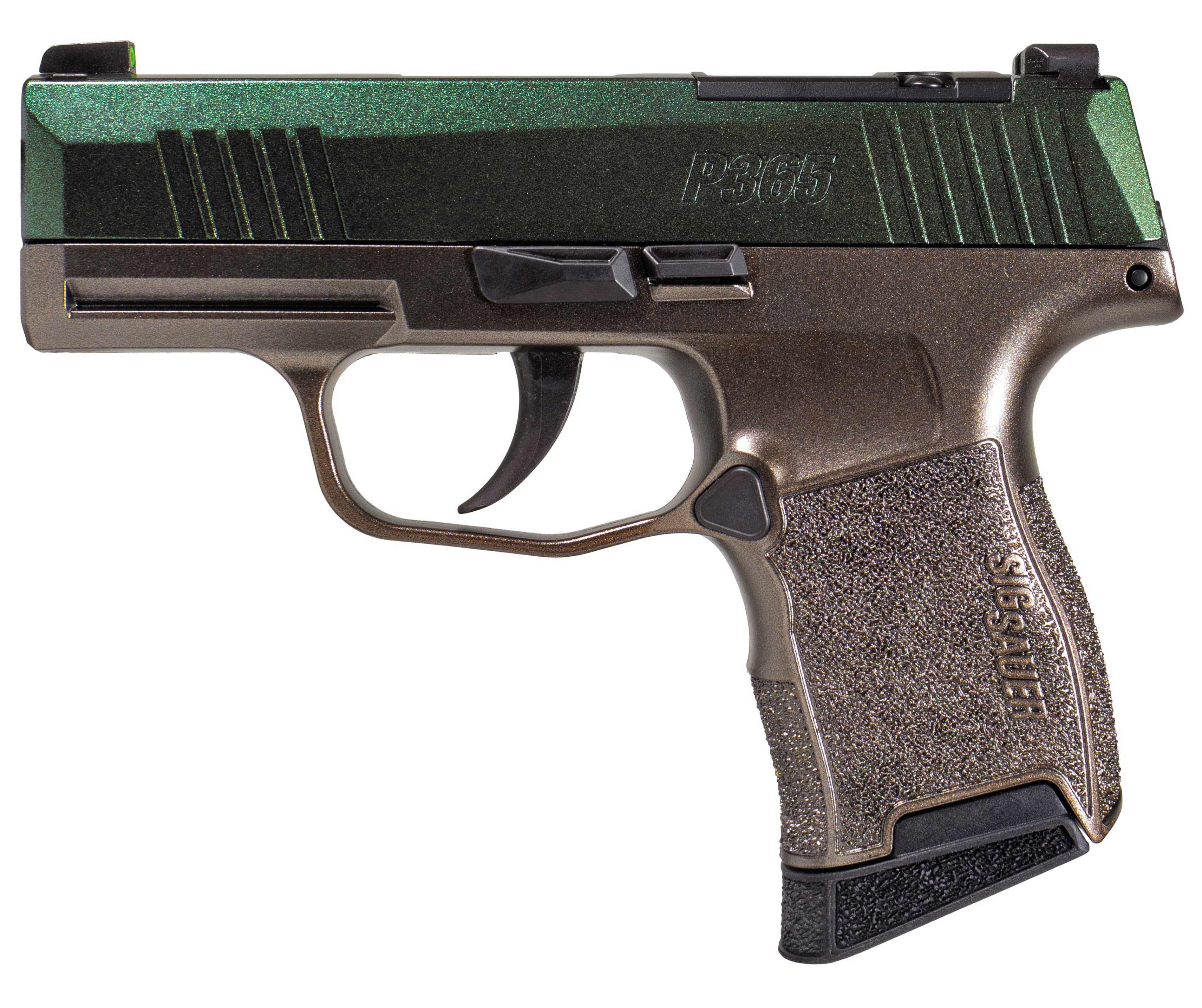 Sig Sauer P365 9mm 3.1in 10rd Green/FDE Gun Candy Cerakote Optics Ready